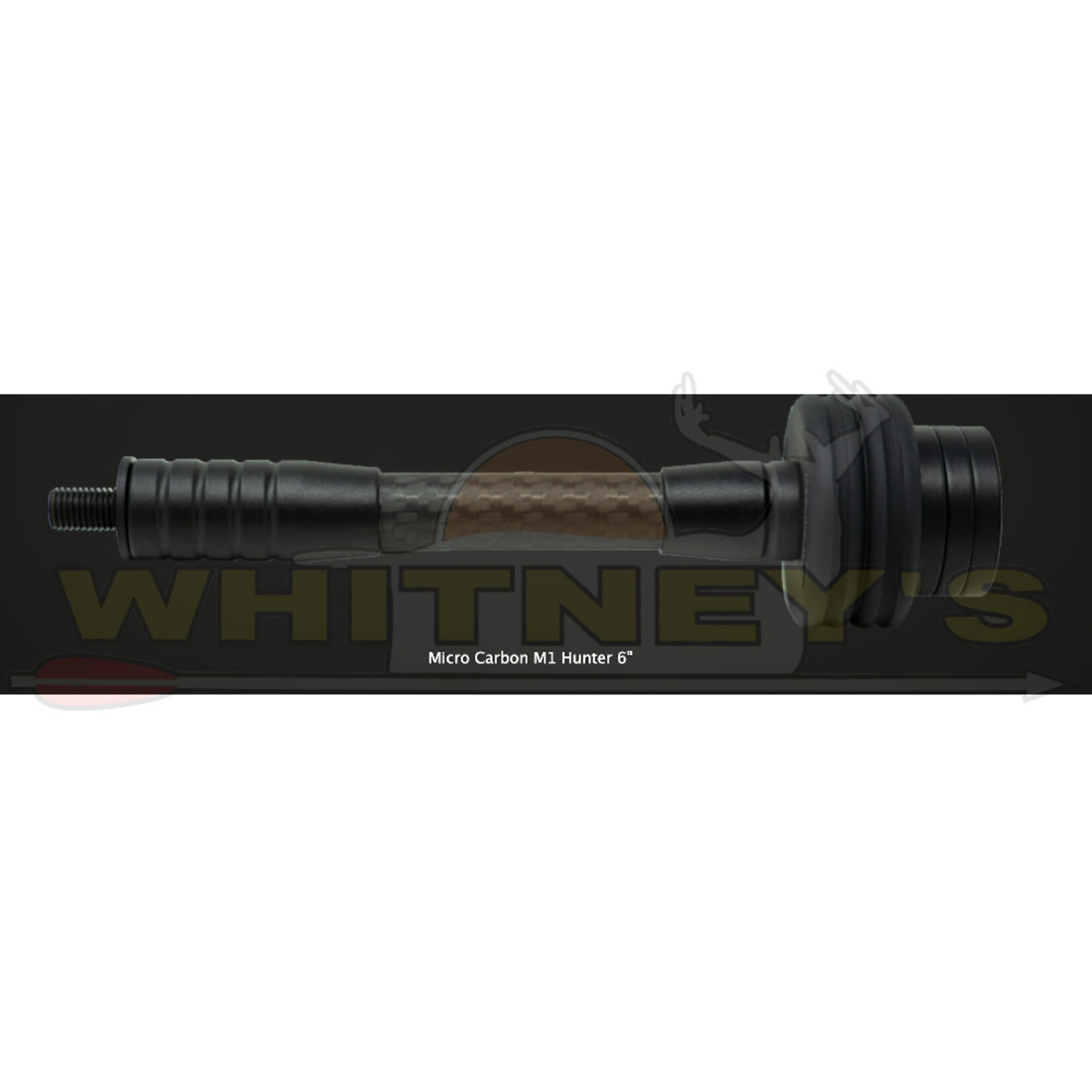 Stokerized Stokerized  SS M1 Hunter Micro Carbon 6" Stabilizer, Black