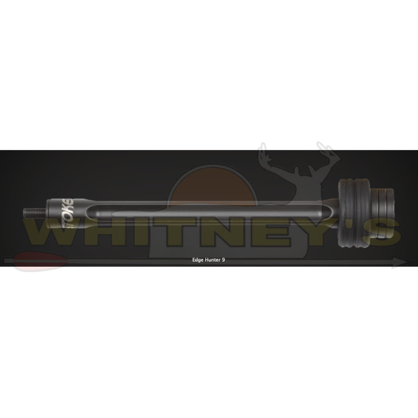 Stokerized Stokerized  Edge Hunter Aluminum 9" Stabilizer, Black