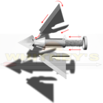 Quality Archery Design QAD Exodus Replacement Blades - 125gr. - Swept - BR125-S