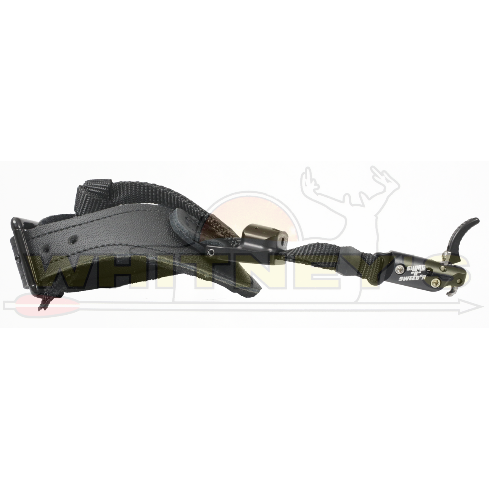 T.R.U. Ball T.R.U. Ball Short-N-Sweet Hybrid Trigger Release, Cinch Web Buckle Strap- Black. Large- SSHB-BK-L