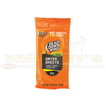 Dead Down Wind, LLC Dead Down Wind Dryer Sheets, Natural Wood Scent- 15CT