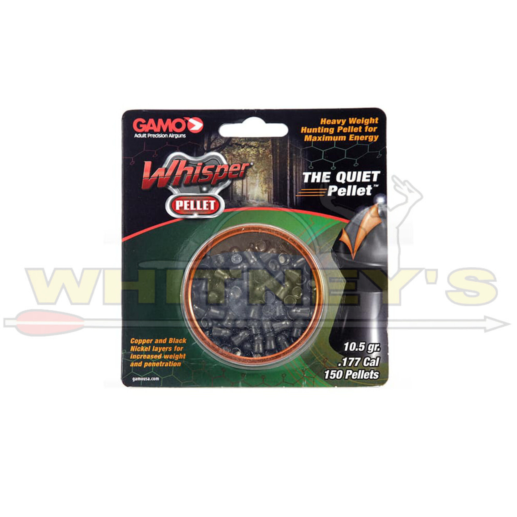 Gamo Outdoors Gamo Air Rifle  Whisper Pellets- High Weight Quiet Pellets .177- 150CT