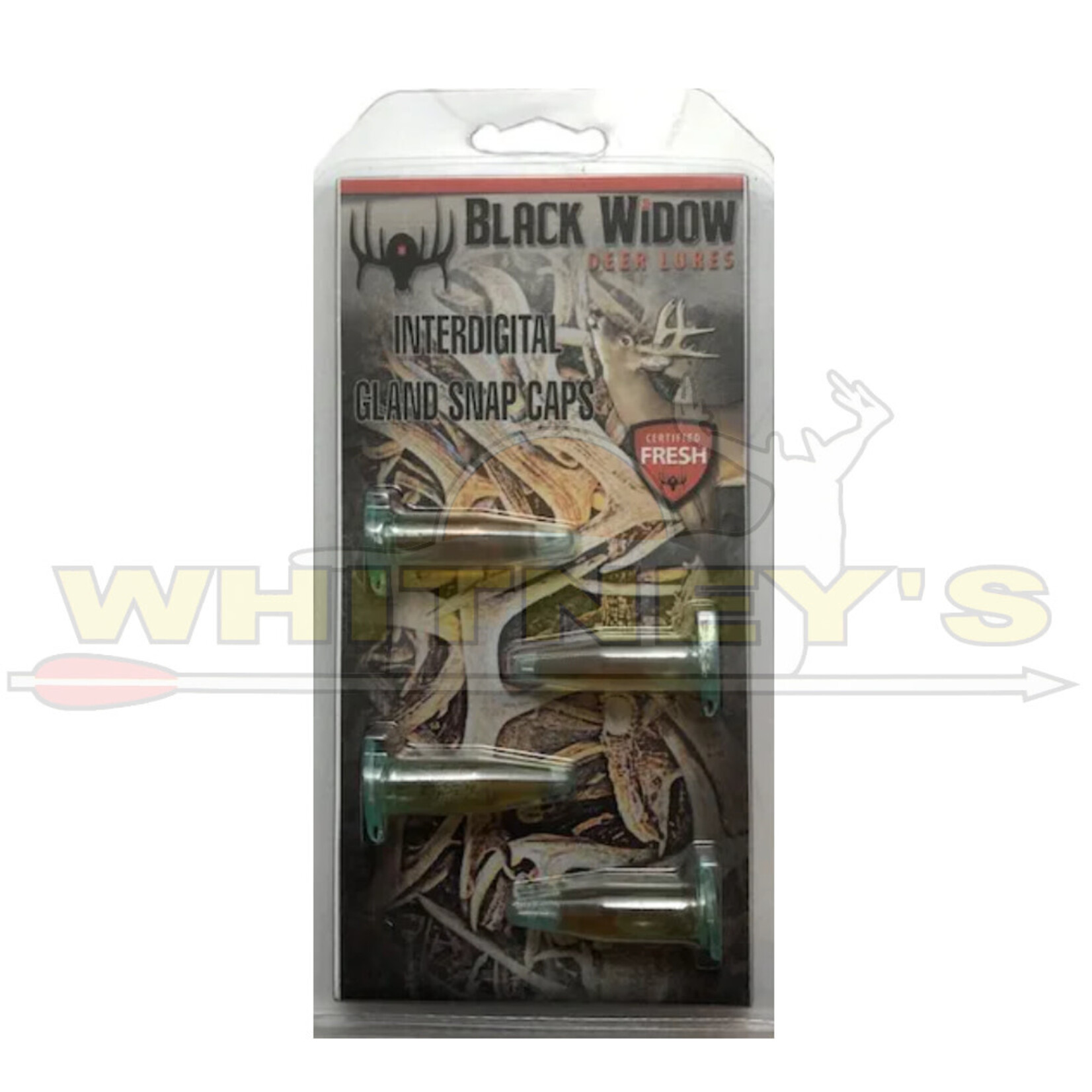Black Widow Deer Lures, Inc. Black Widow Interdigital Gland Snap Cap 4pk.