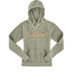 Mathews Apparel Mathews Women's Script Hoodie, Heathered Grey-