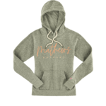 Mathews Apparel Mathews Women's Script Hoodie, Heathered Grey-