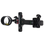Axcel Archery T.R.U. Axcel Landslyde Carbon Pro Slider 3pin Sight, .019- Black