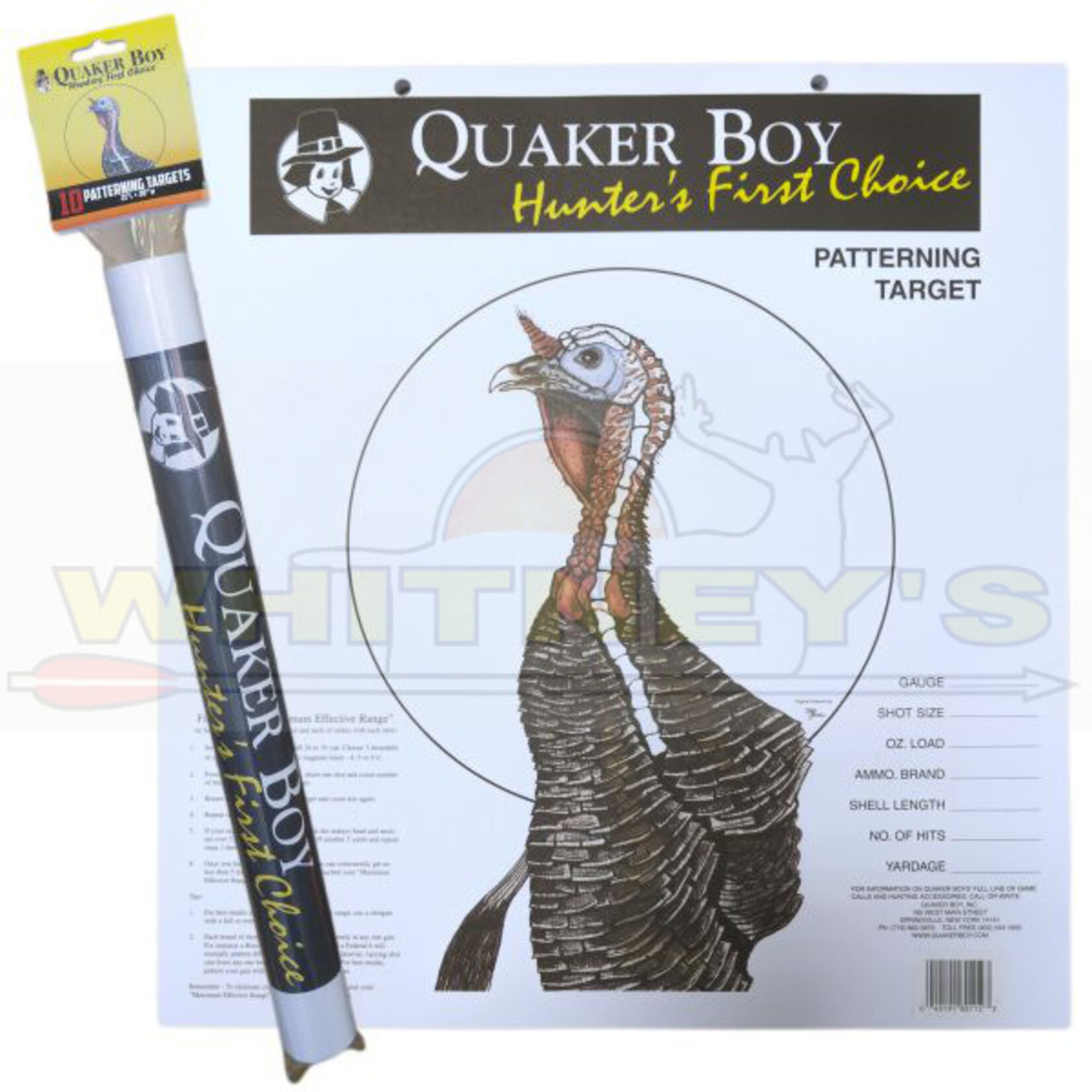 Quaker Boy Quaker Boy Turkey Target (Rolled) 10PK- 80116
