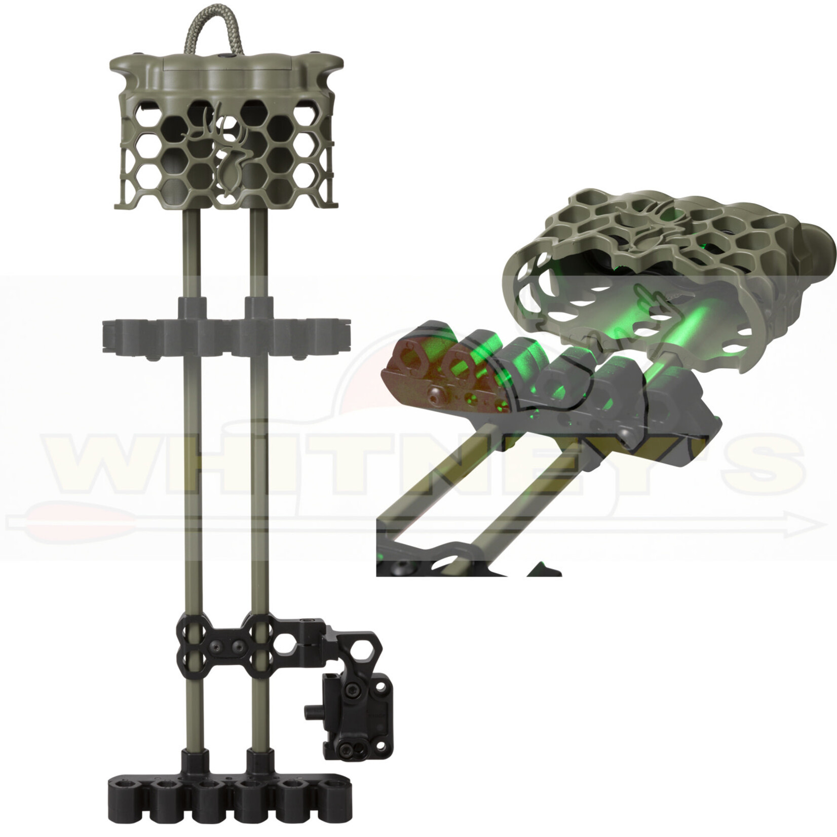 Trophy Ridge Trophy Ridge -Hex Lite 5 Arrow Quiver-Olive-AQ110OG