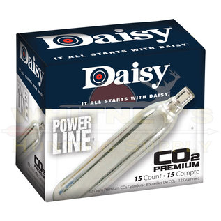 Daisy Daisy Powerline Premium 12-gram  CO2 Cylinders, 15CT- 997015-611