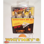 Slick Trick Slick Trick 1 1/16" SS ViperTrick Pro Series 125gr. Broadheads, 3PK- 17STPRO3VT125