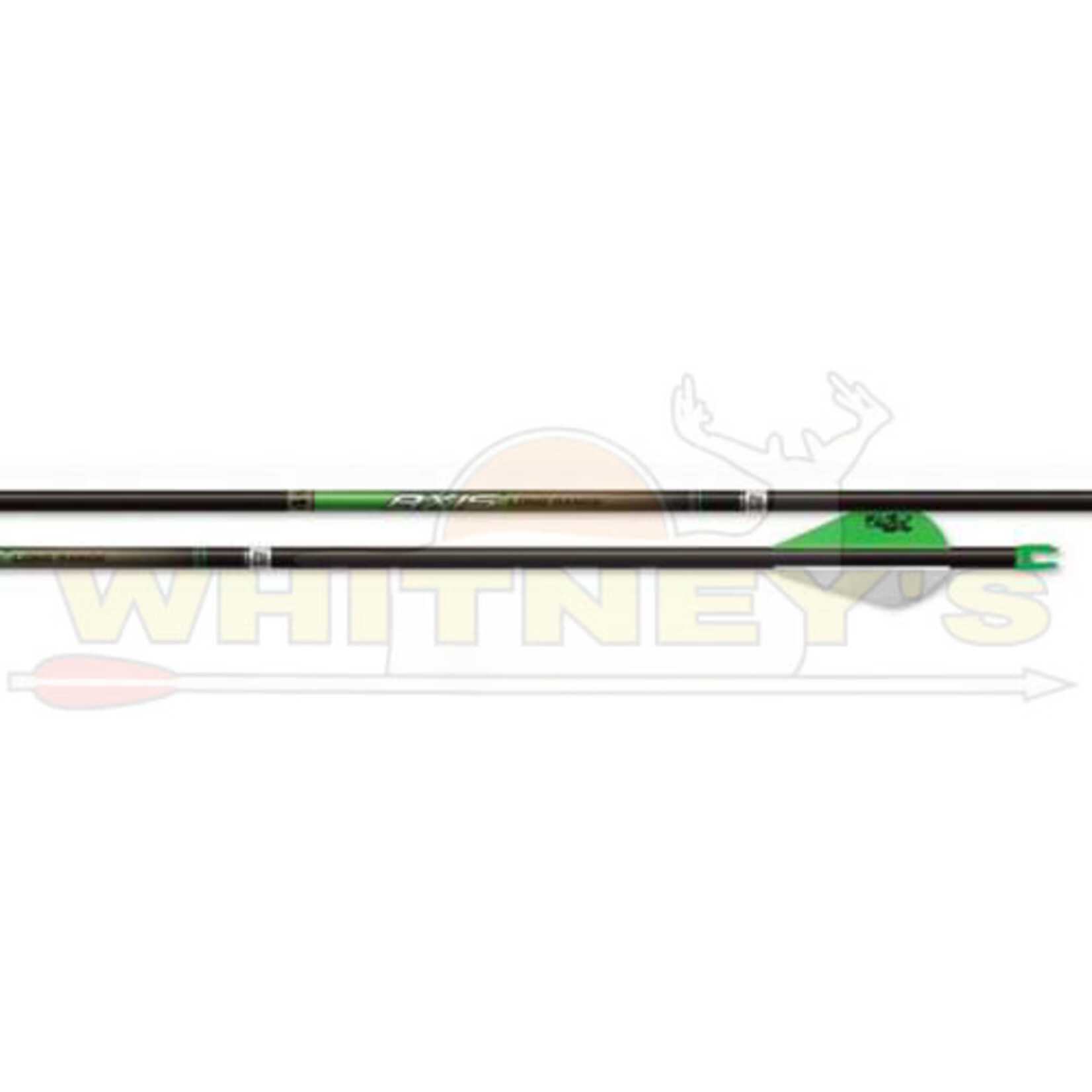 EASTON Easton 4MM Axis Long Range 2" Bully Arrows, 6PK-
