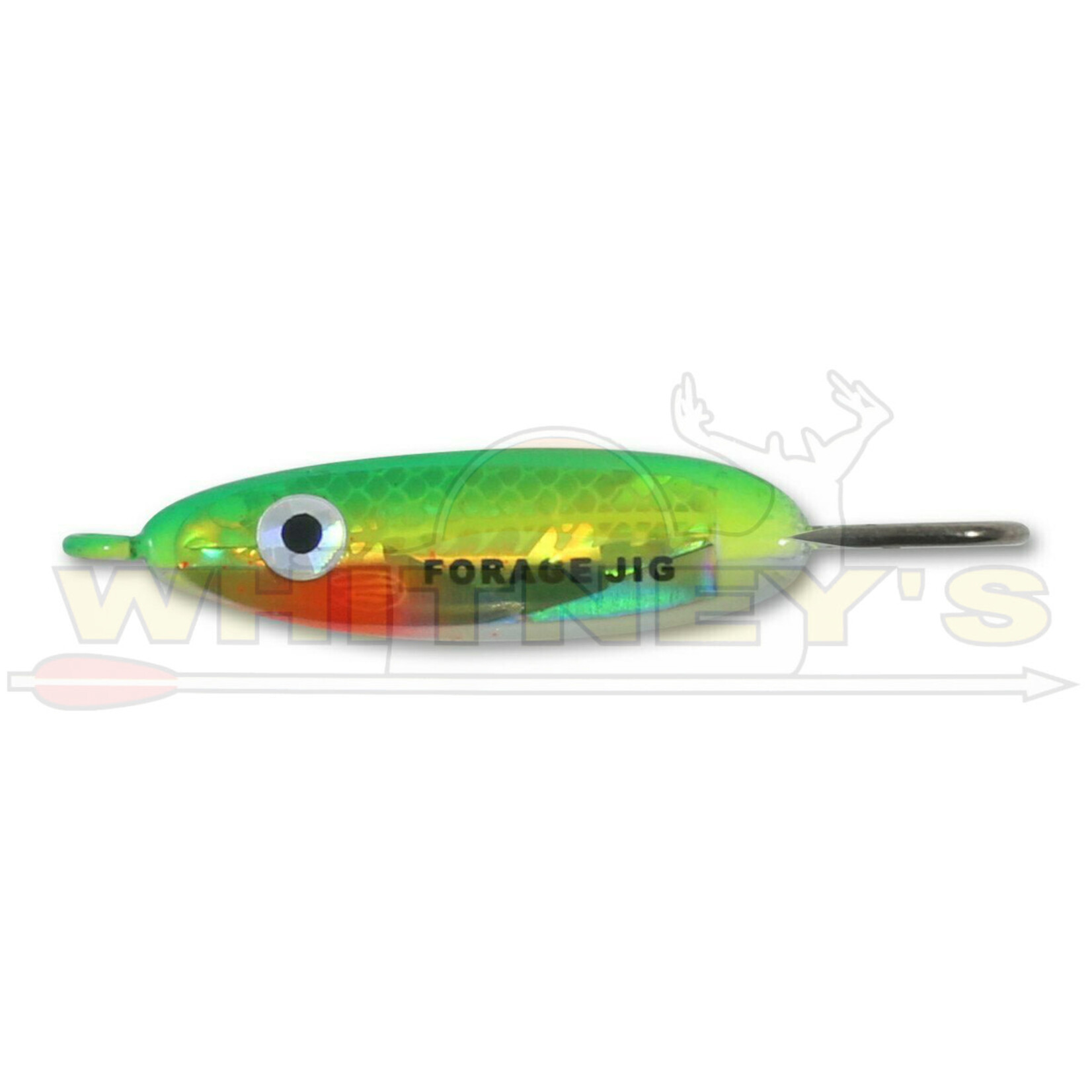 Hog Island Bait Northland Fishing Tackle  Forage Minnow Jig Super-Glo Perch Size 6