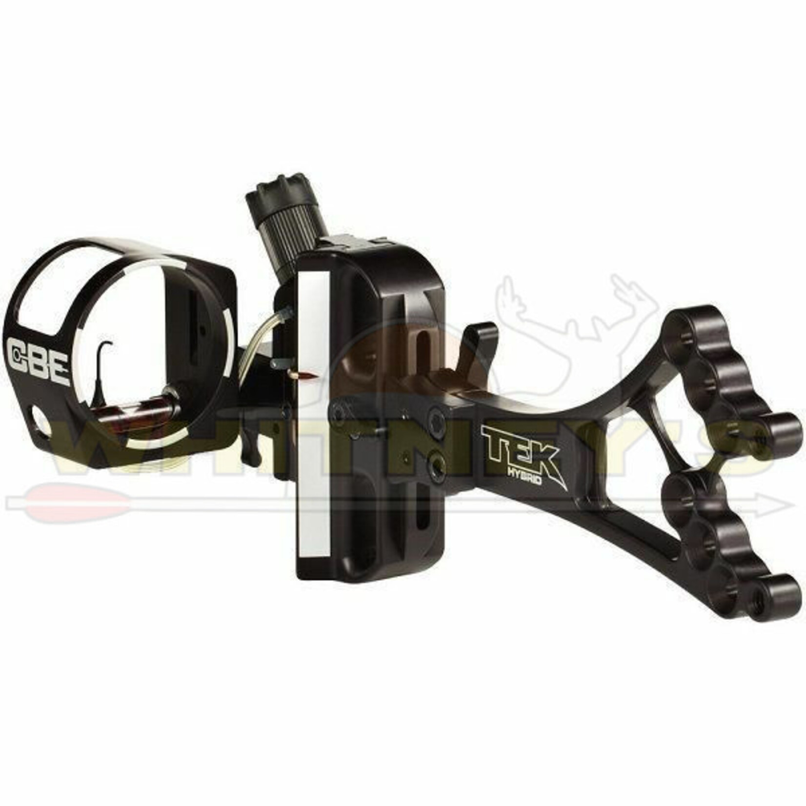 C.B.E. CBE Trek-Hybrid Adjustable 1 Pin  .010” Hunting Sight, Green- LEFT HAND