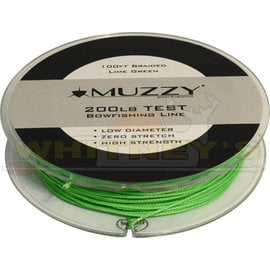 Muzzy Products Muzzy 200# Lime Green Line 100 Ft. Bowfishing Line-1078
