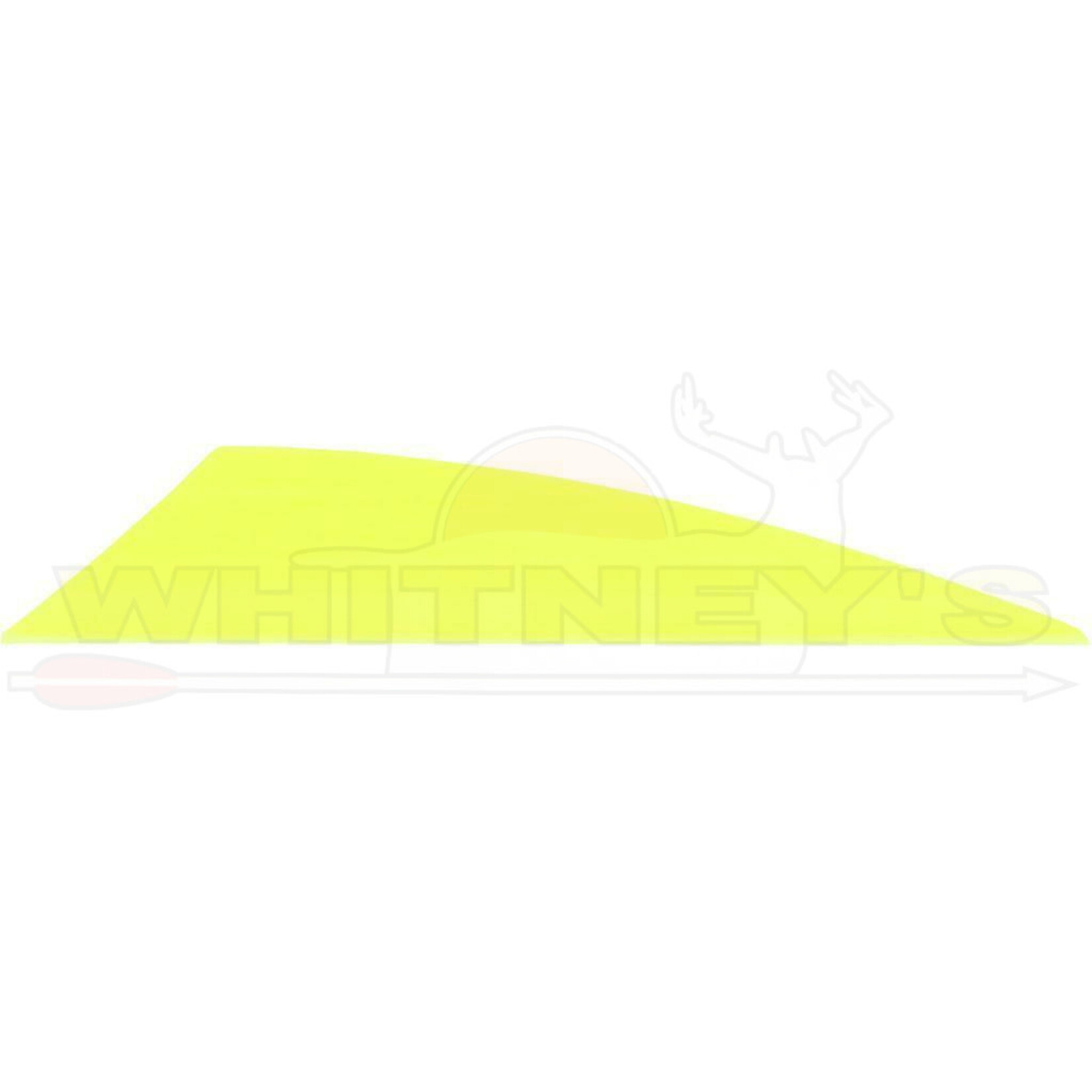 TAC TAC Driver 2.25” Vane Fletchings -Yellow (100 Pack)