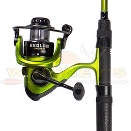 Lunkerhunt Lunkerhunt Bedlam Spinning Rod Combo, Green 6' 18"