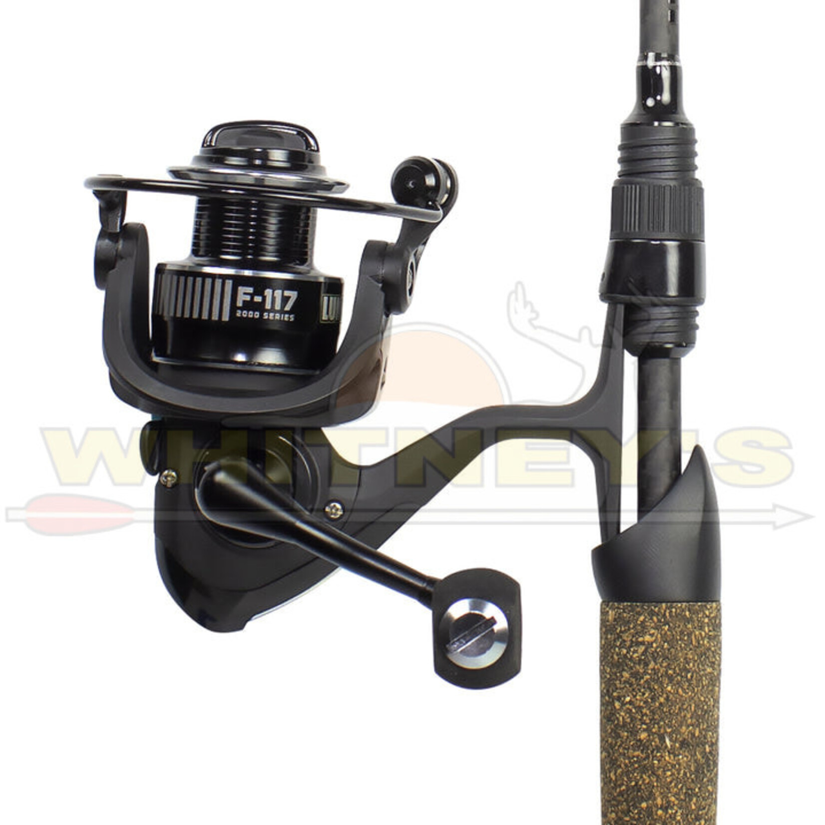 Lunkerhunt Lunkerhunt F-117 Spinning Rod Combo, Black 6' 18"