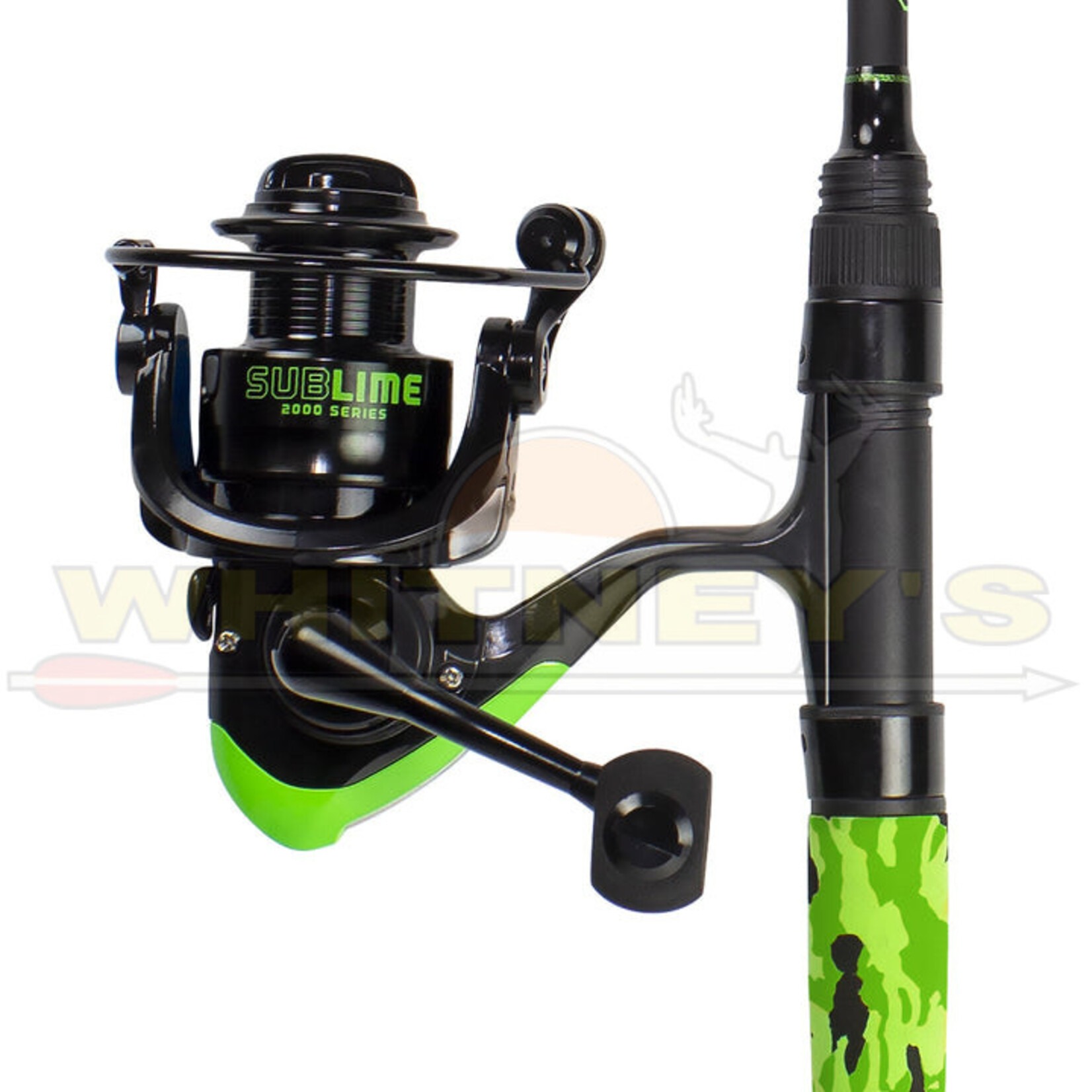 Lunkerhunt Lunkerhunt Sublime Spinning Rod Combo, Camo Green 6' 18"