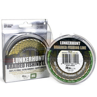 Lunkerhunt Lunkerhunt Braided Fishing Line Moss Green 150yds.