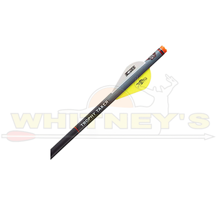 Trophy Taker Trophy Taker Shrink Fletch, 6 Pack, Neon Yellow/White, Grey Tube