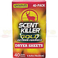 Wildlife Research Center Wildlife Research Scent Killer Gold Autumn Formula Dryer Sheets, 40CT.
