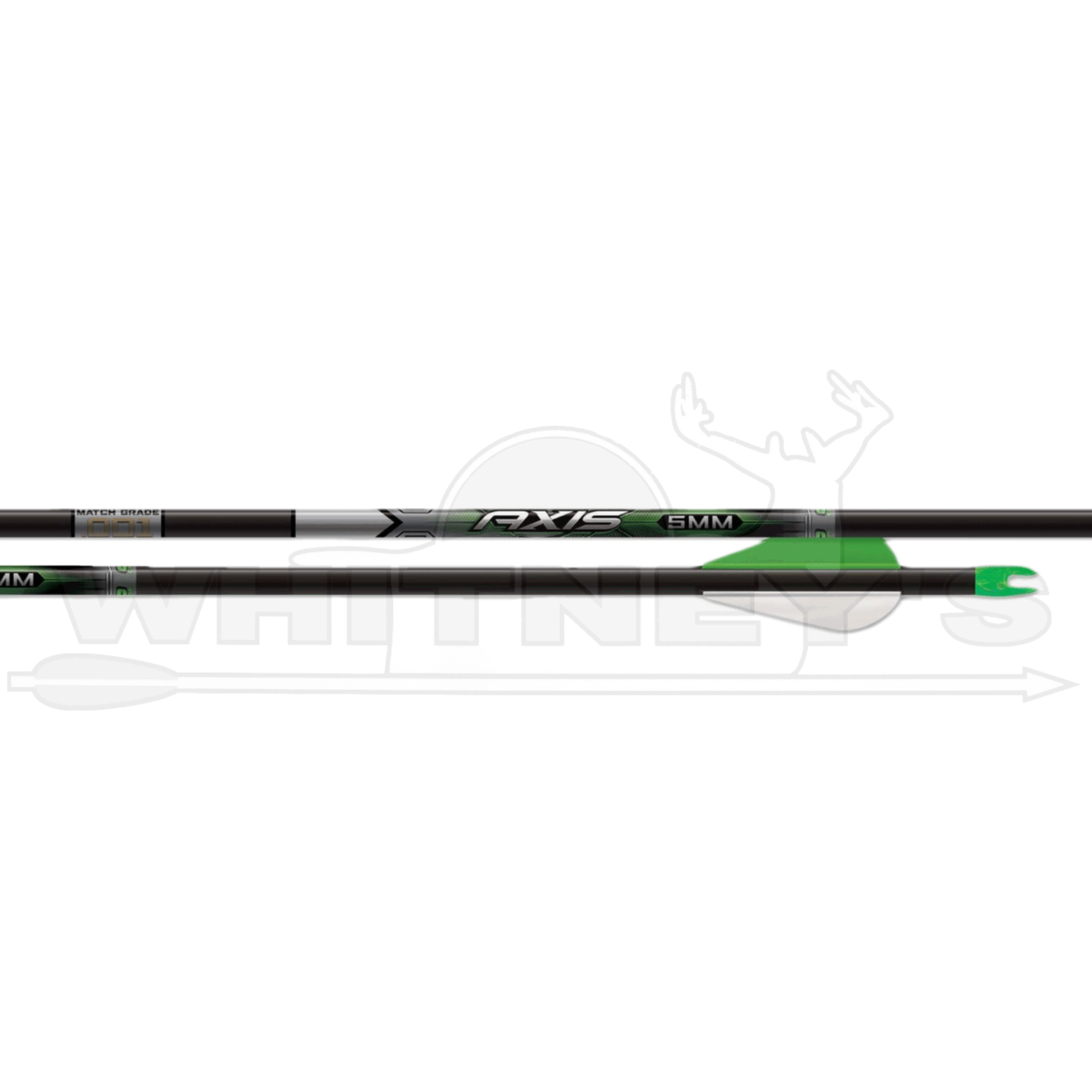 EASTON Easton Axis 5MM Match Grade 2" Blazer Vane, 200- 6PK- 030530