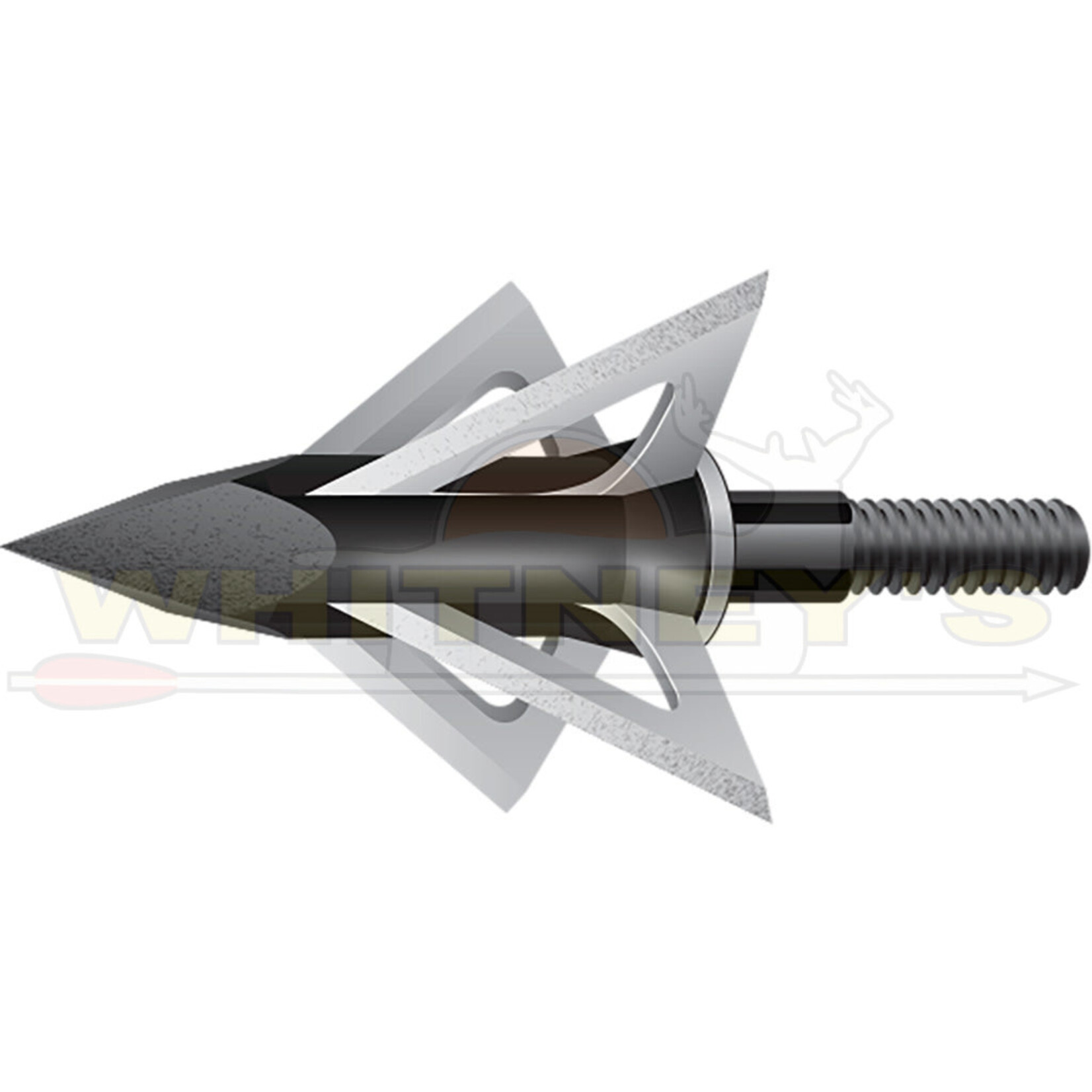 Slick Trick Slick Trick 1 1/8" Magnum 125gr. 4-Blade Broadheads, 4PK- 15ST125M