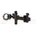 Axcel Archery T.R.U. Ball Axcel Landslyde Slider Sight w/ Accustat II Scope- 5-Pin, .010- Black- ALND-N510-4BK