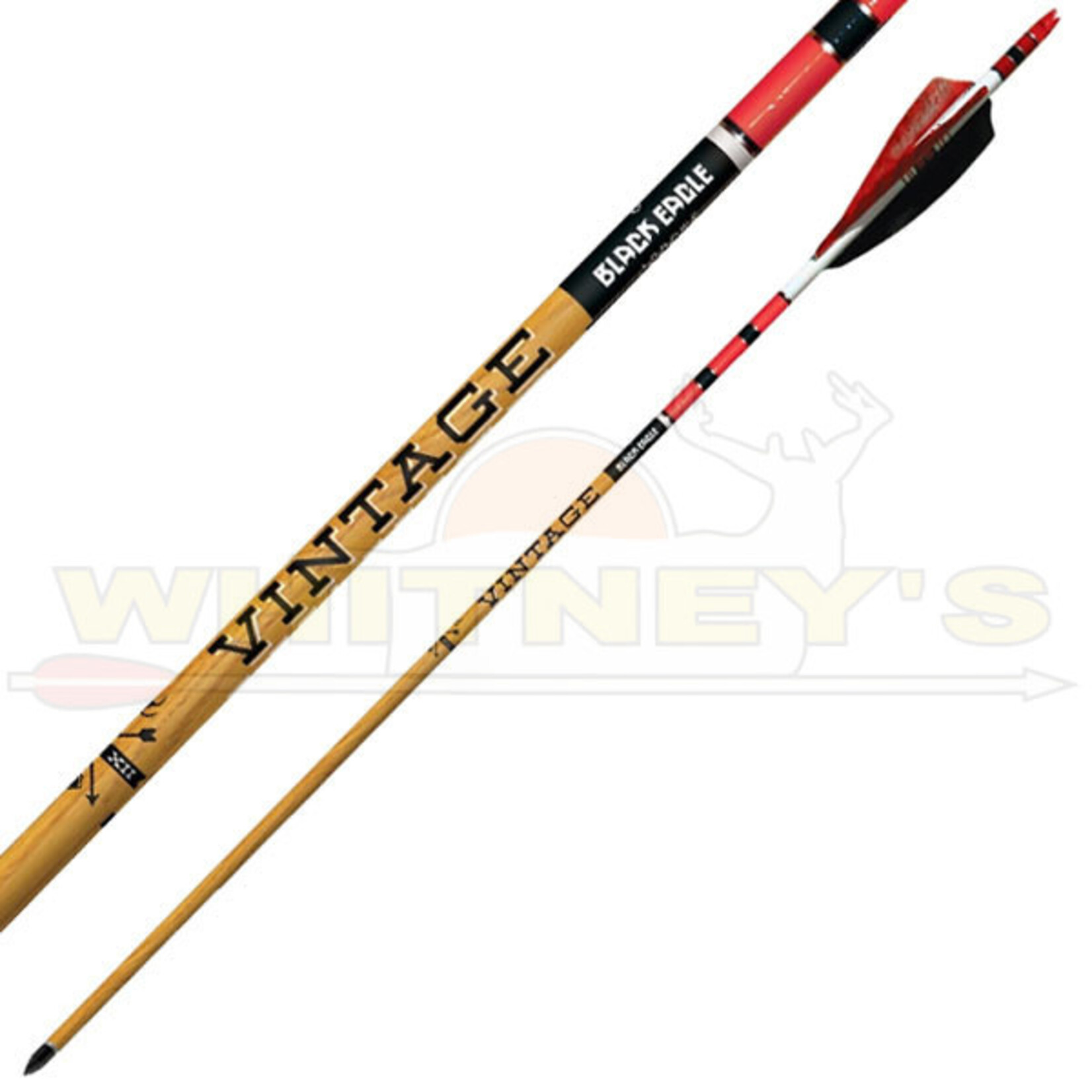 Black Eagle Black Eagle Vintage Crested Fletched Arrows, 6PK