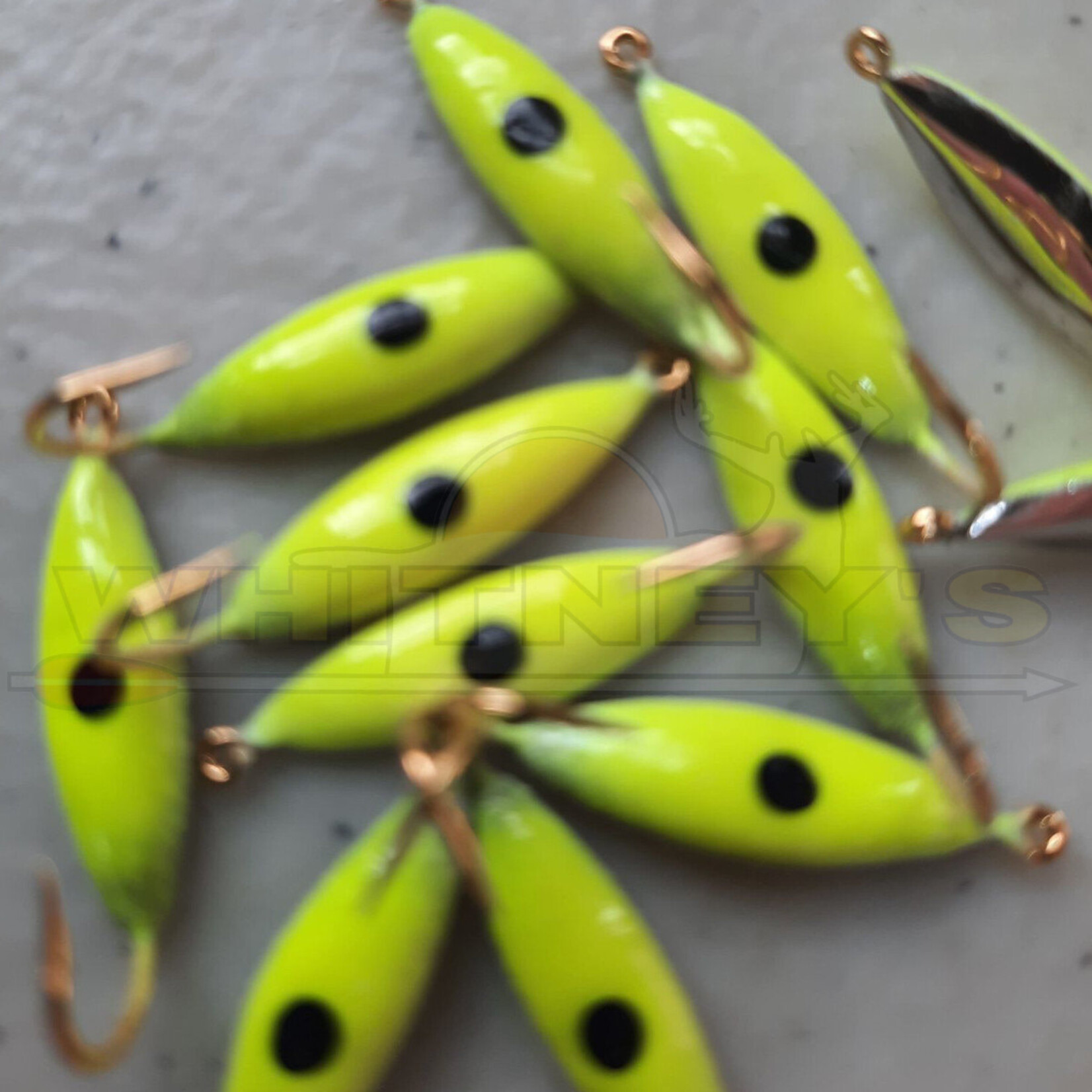 Triple S Sports Caty Ice Jigs Nitro Glow Lightening Series #6 - 2pk.