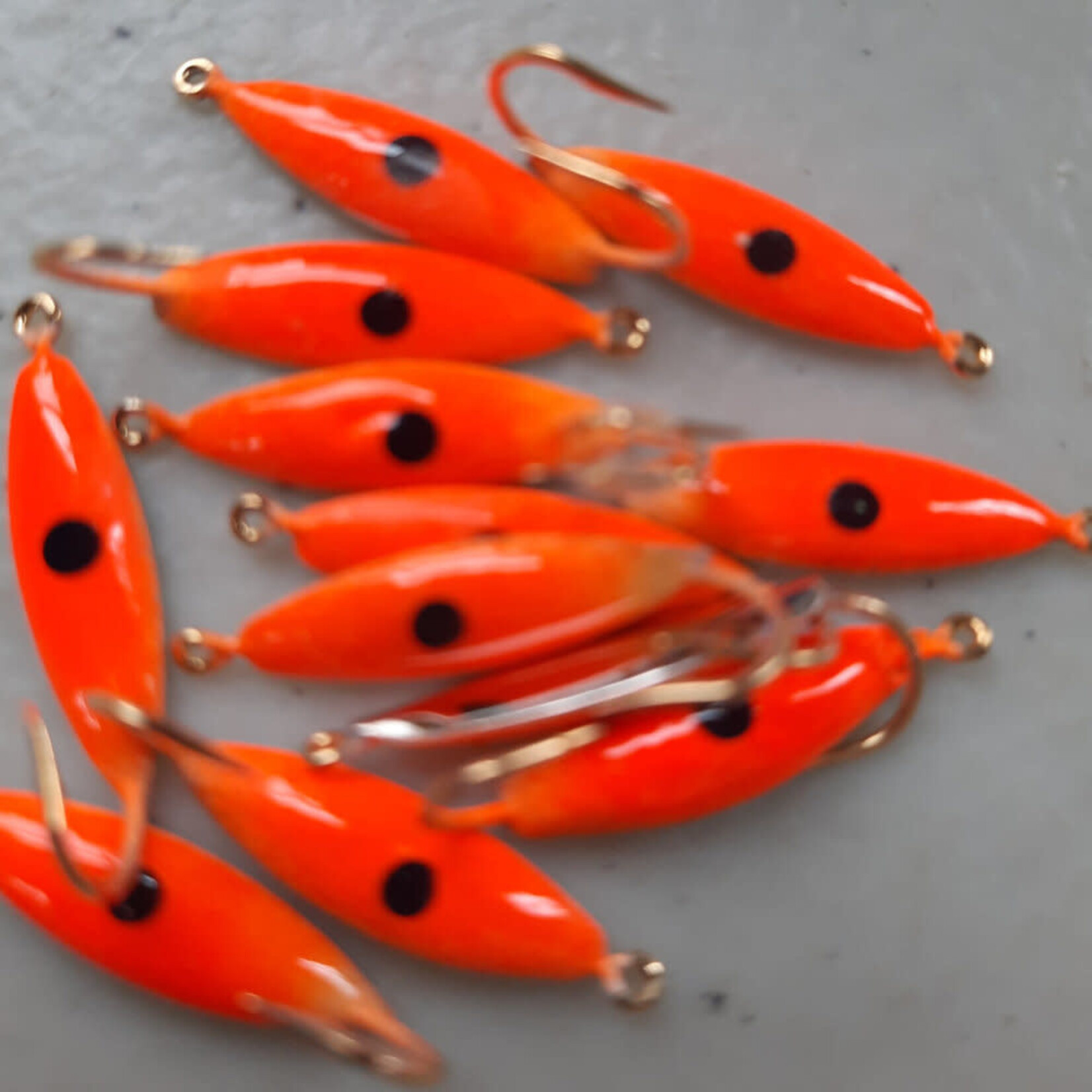 Triple S Sports Caty Ice Jigs Nitro Glow Lightening Series #6 - 2pk.