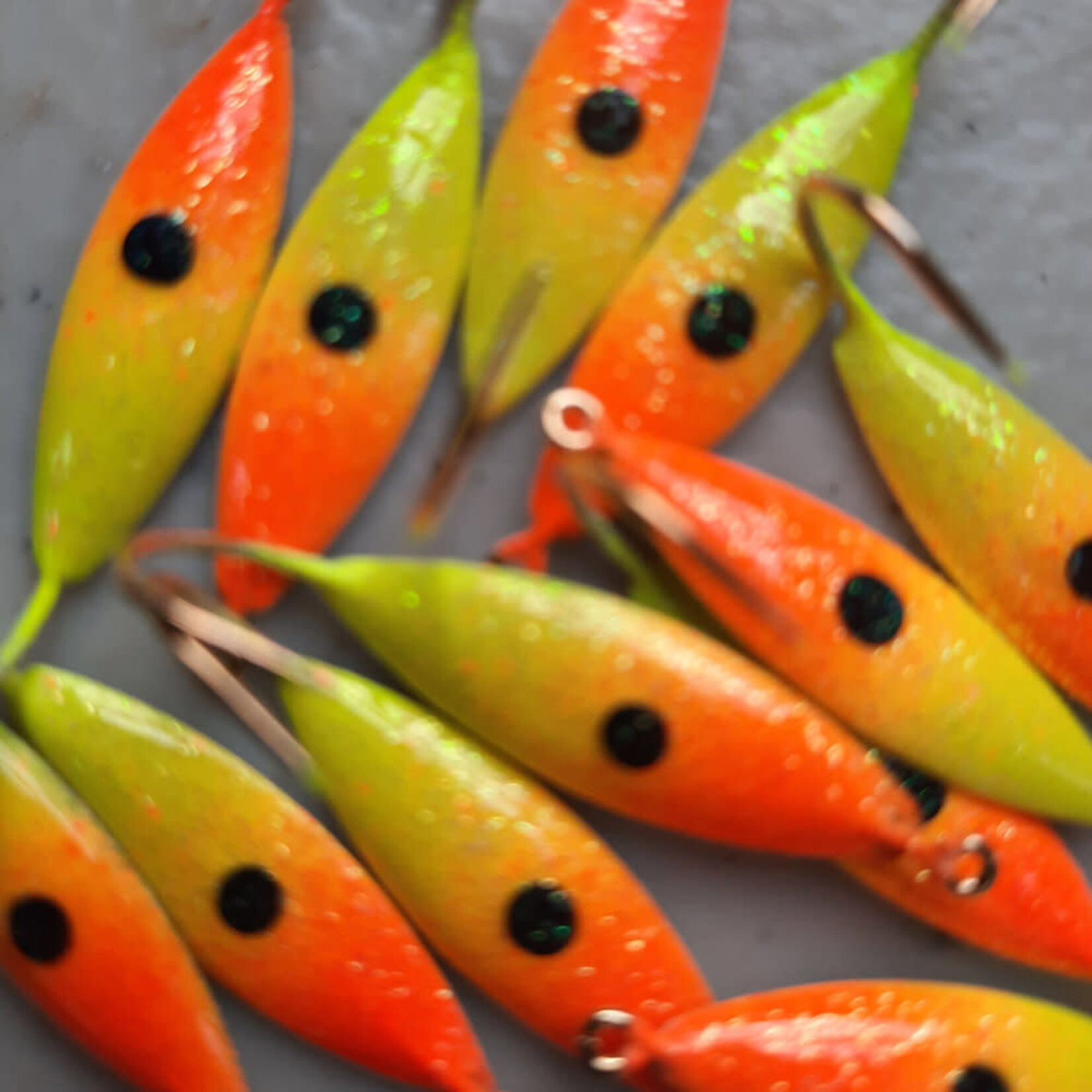 Triple S Sports Caty Ice Jigs Nitro Glow Lightening Series #6 - 2pk.