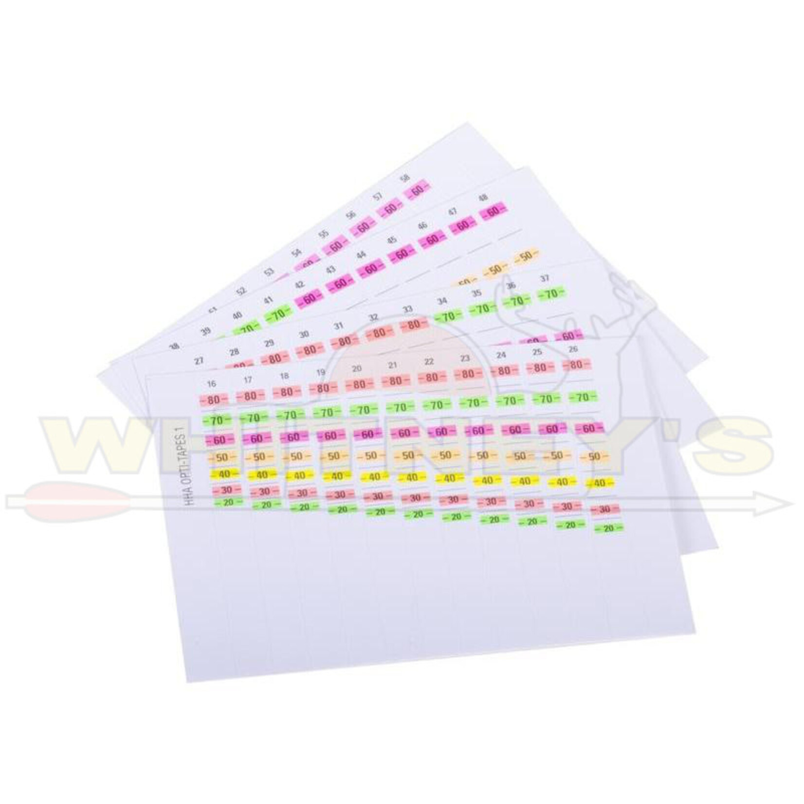 HHA Sports HHA Sports Sight Tapes Tetra Low Poundage Tape