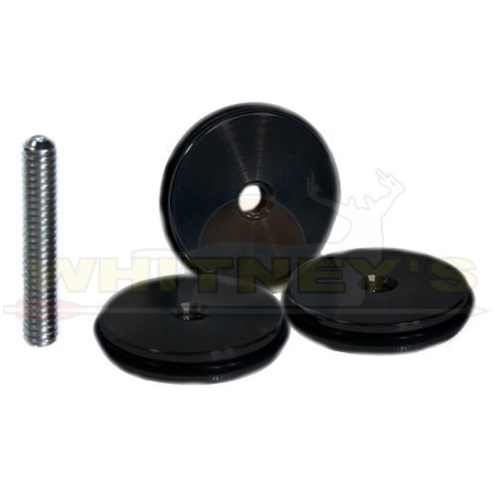 Dead Center Dead Center Stainless Inline Weight 1/4-20 Thread, Matte Black