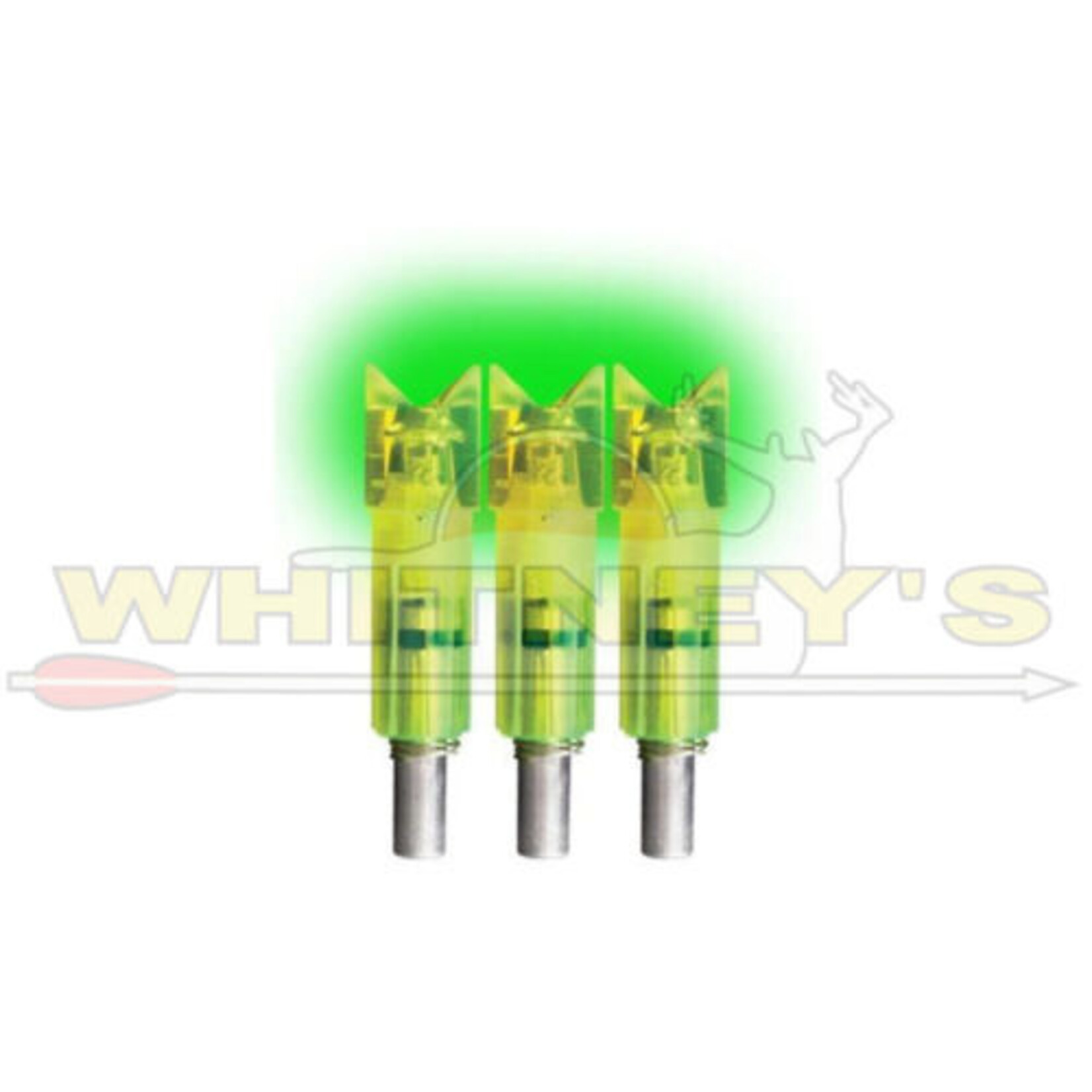 Burt Coyote Co., Inc. Burt Coyote Lumenok Carbon Impact Green Crescent Bolt End - 3 Pack