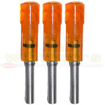 Burt Coyote Co., Inc. Burt Coyote Lumenok Carbon Impact Red Flat Bolt End - 3 Pack