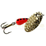 Panther Martin Panther Martin 1/16 oz Hammered Gold Blade OrG/Blk