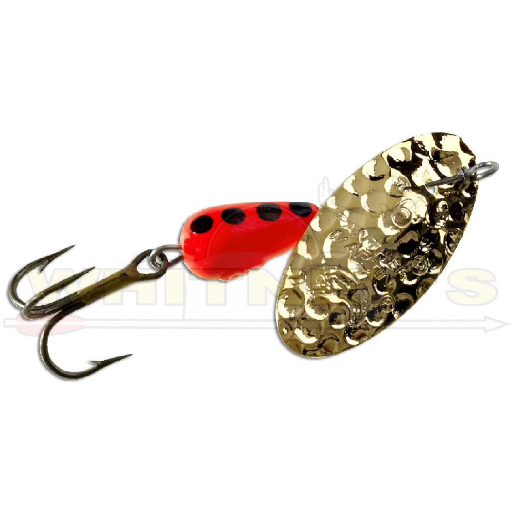 Panther Martin Panther Martin 1/16 oz Hammered Gold Blade OrG/Blk