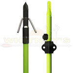 Muzzy Products Muzzy Classic Chartreuse Fish Arrow w/ Iron 2-Barb Point  (Nock & Bottle Slide Installed)