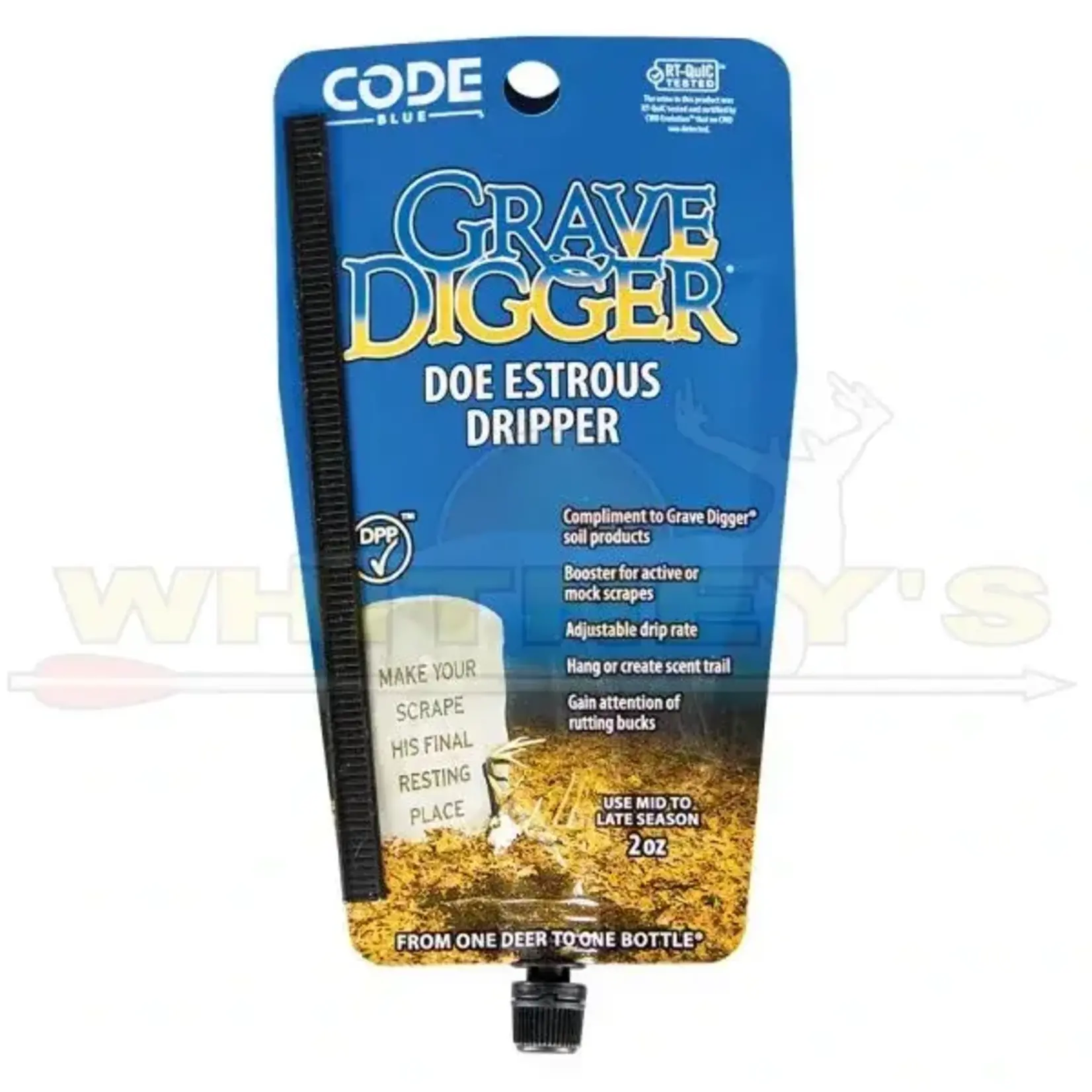 Code Blue, LLC Code Blue Scents Grave Digger Doe Estrous Dripper- OA1425