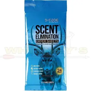 Code Blue Scents Dryer Sheets, 24CT- OA1319