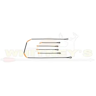 Gas Bowstrings Gas Bowstrings Ravin R29, Flo Orange w/ Black Servings