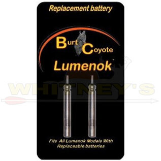 Burt Coyote Co., Inc. Burt Coyote Lumenok Replacement Batteries For Bolt Ends & Lumenok X, 2PK- RBS