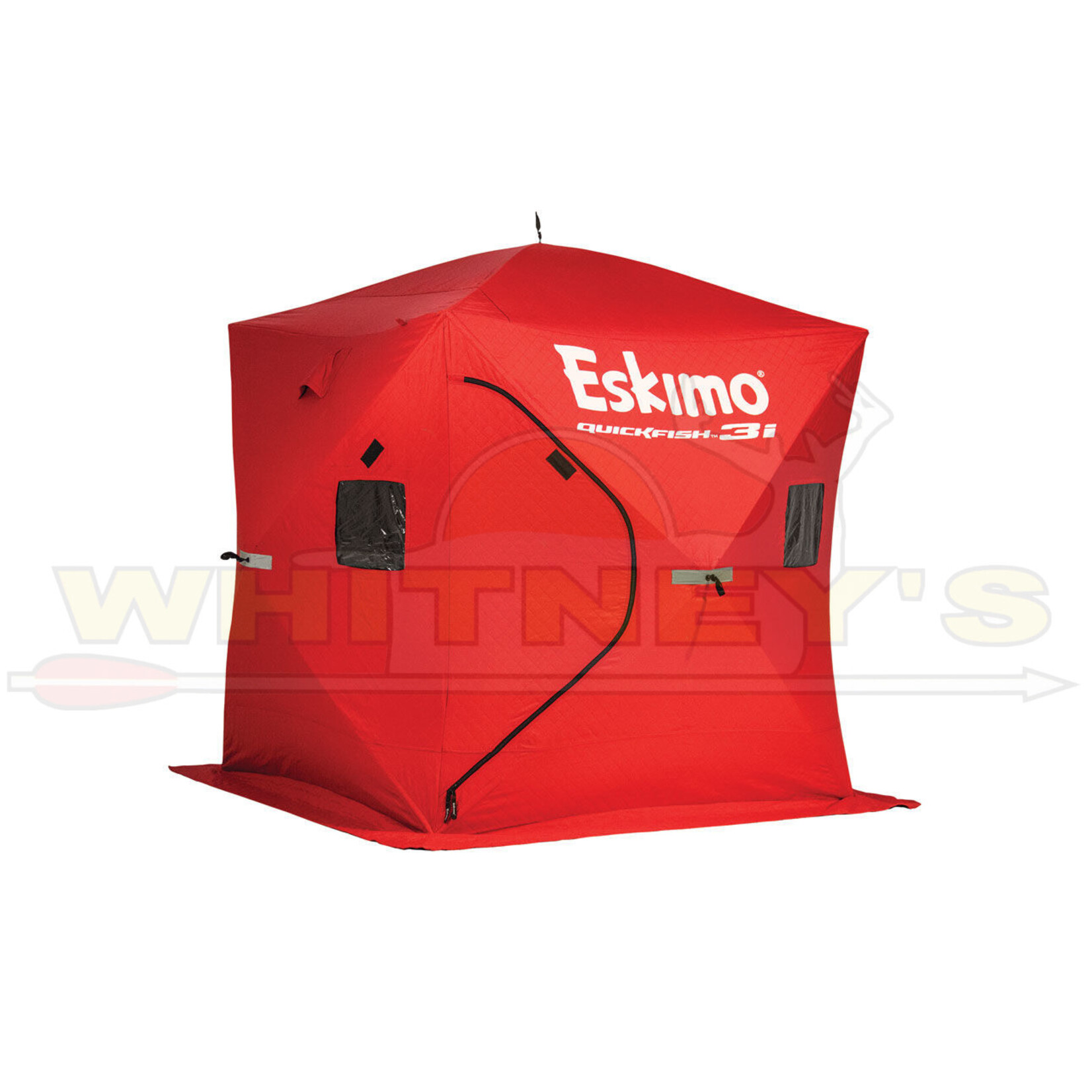 Triple S Sports Eskimo Quickfish 3i Insulated Pop-Up Portable Hub-Style Ice Fishing Shelter, Red