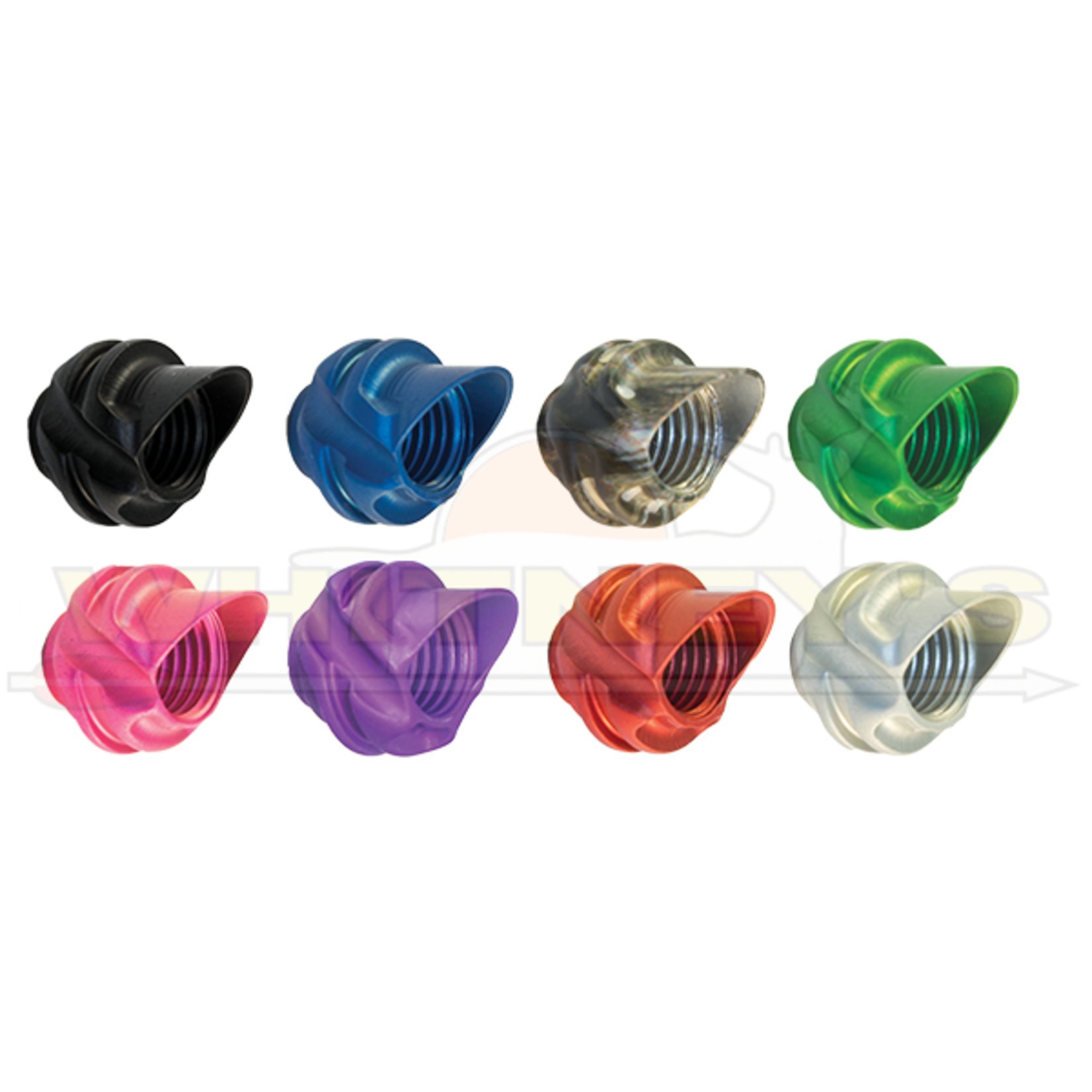 Specialty Archery, LLC Specialty Archery 1/4" Large Hooded Peep Housing 37 Degree - Silver