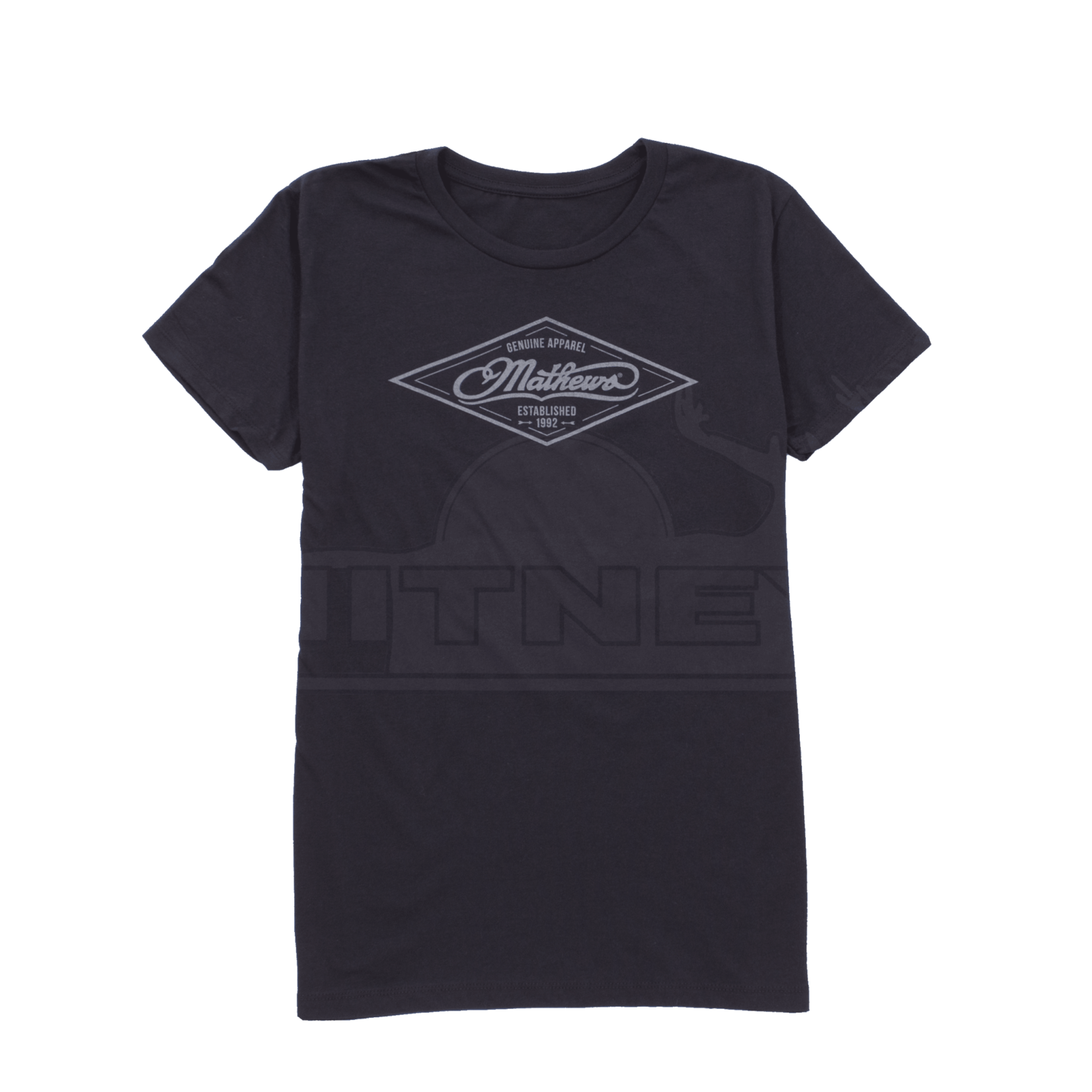 Mathews Apparel Mathews Women's Diamond Tee, Black