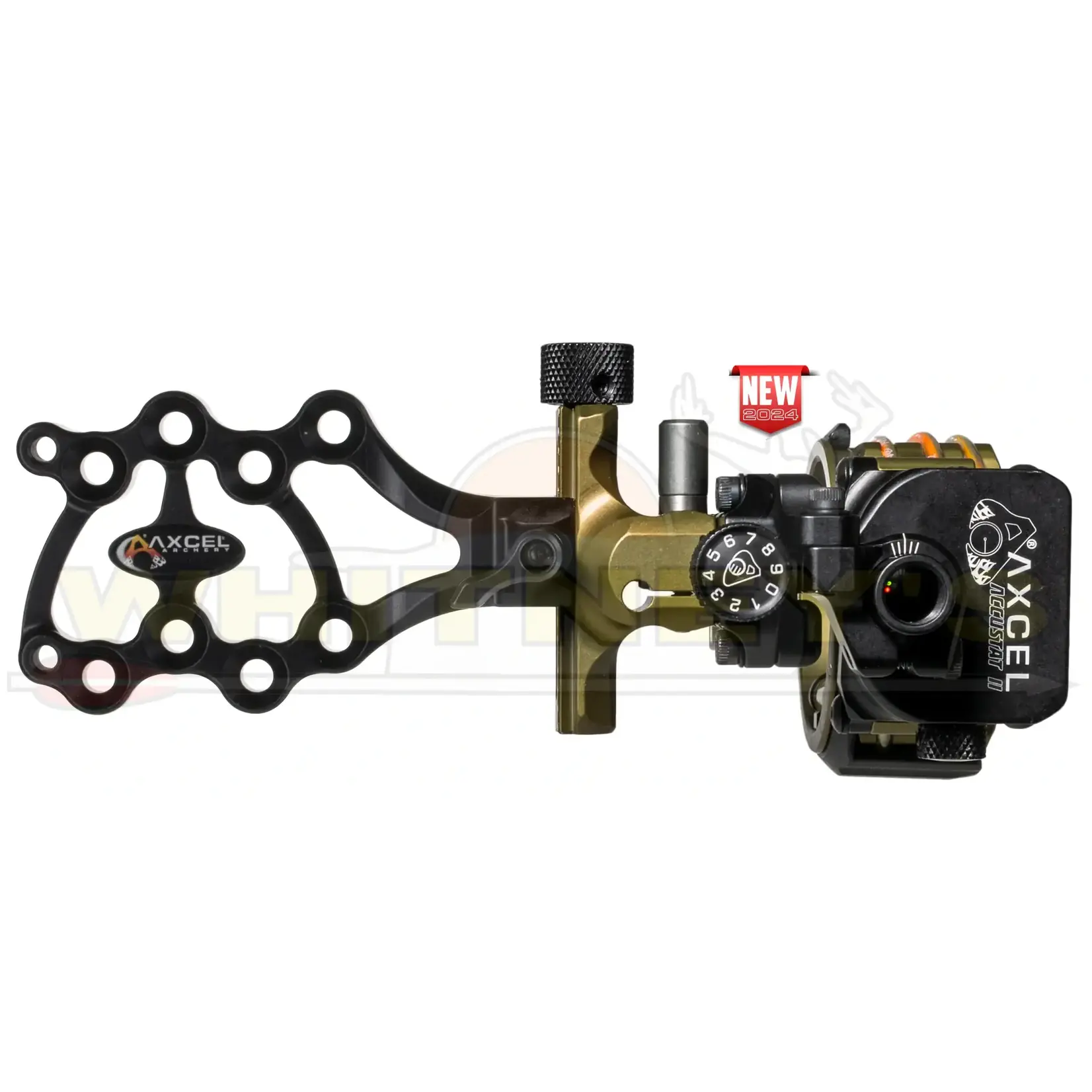 Axcel Archery Axcel ArmorTechLite Sight Non-Dampened Fixed Mount 41mm 5-Pin 0.19, Tactical Bowhunting/Black