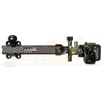 Axcel Archery Axcel ArmorTechLite Pro Sight Carbon Pro Bar 41mm 5-Pin 0.10 Fiber, Tactical Bowhunting/Black