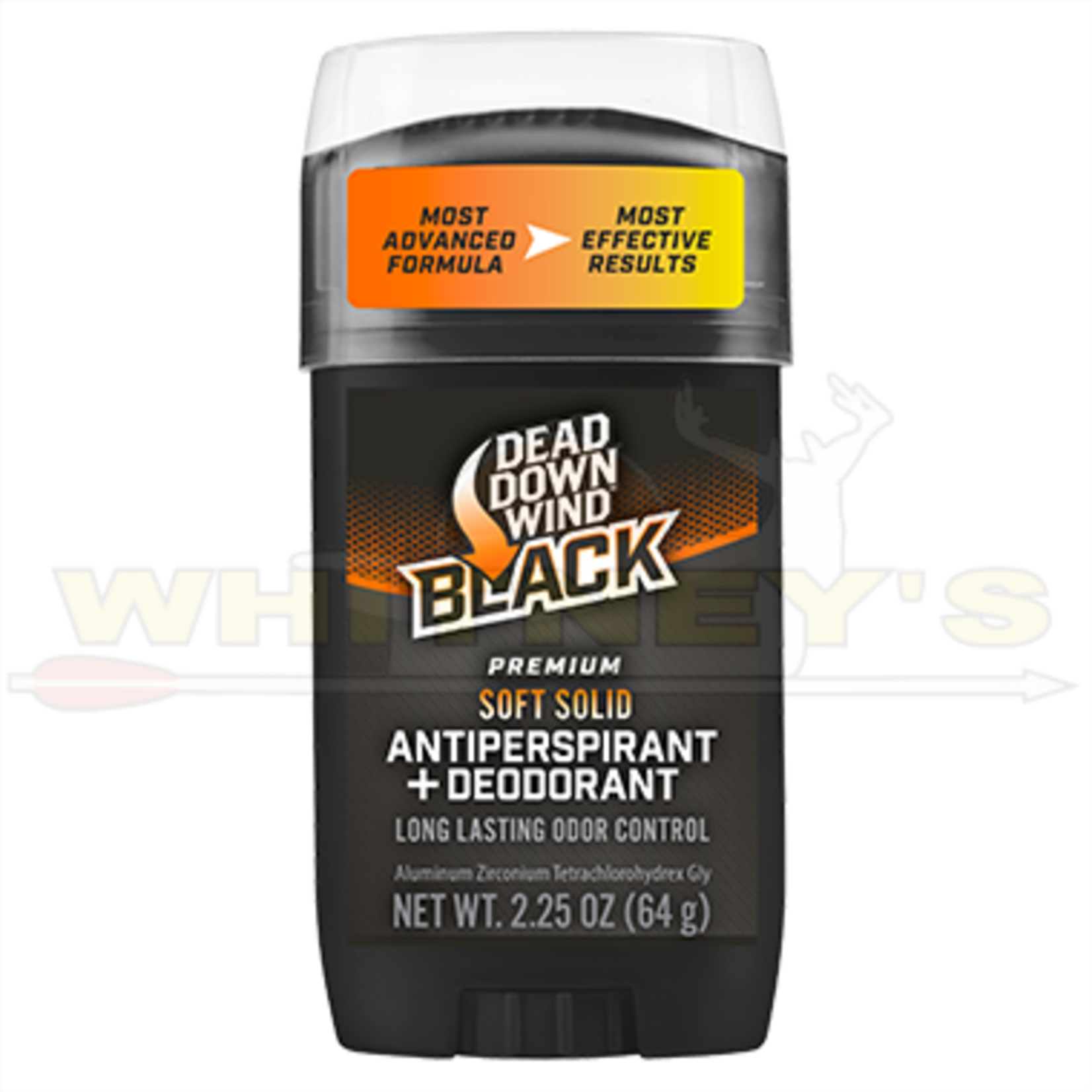 Dead Down Wind, LLC Dead Down Wind Black Premium Soft Solid Antiperspirant Deodorant, 2.25oz.