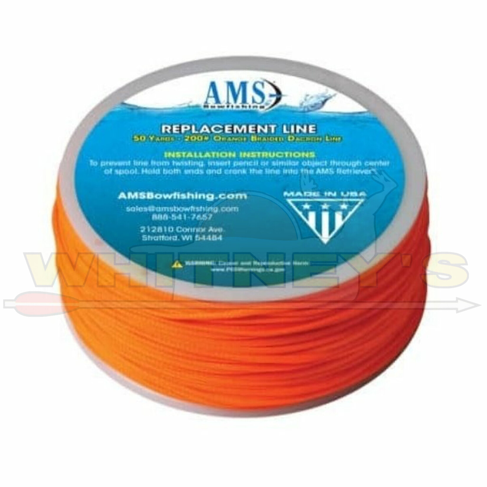AMS AMS Bowfishing 50 Yards 200# Line
